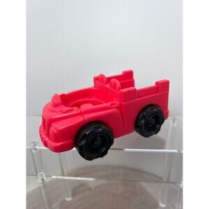 Fisher-Price Little People 2001 Mattel Red Plastic Pickup Truck or Fire Truck